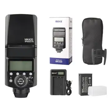 Meike MK420F Professional TTL Li-ion Battery Flash Speedlite with LCD Display for Fujifilm X-T2/X-T20/X-T1/X-T10/X-Pro2/X100F
Meike MK420F Professional TTL Li-ion Battery Flash Speedlite with LCD Display for Fujifilm X-T2/X-T20/X-T1/X-T10/X-Pro2/X100F