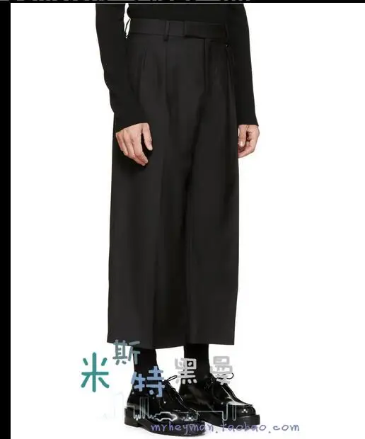 28-42!Yamamoto with Europe wide leg pants eight dark loose straight legged trousers Haren pants
28-42!Yamamoto with Europe wide leg pants eight dark loose straight legged trousers Haren pants