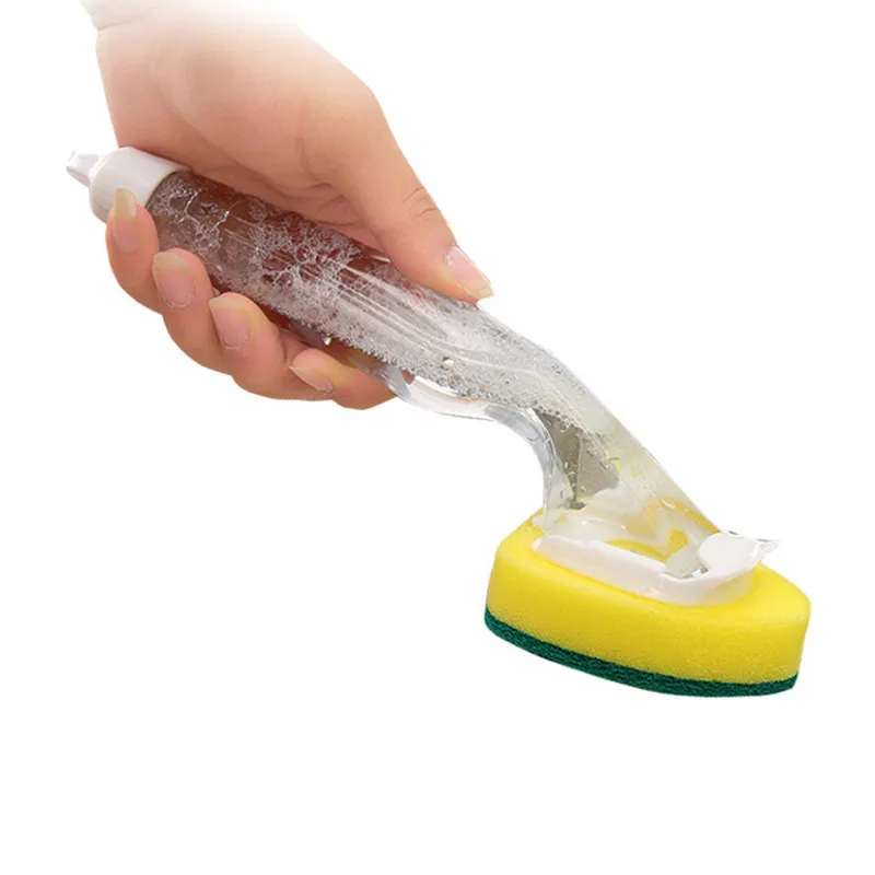 Sale Sponge Replaceable Couring Pad Washing Convenience Cleaning Brush Scrubber Kitchen Soap Dispenser Dish With Refill Liquid
Sale Sponge Replaceable Couring Pad Washing Convenience Cleaning Brush Scrubber Kitchen Soap Dispenser Dish With Refill Liquid