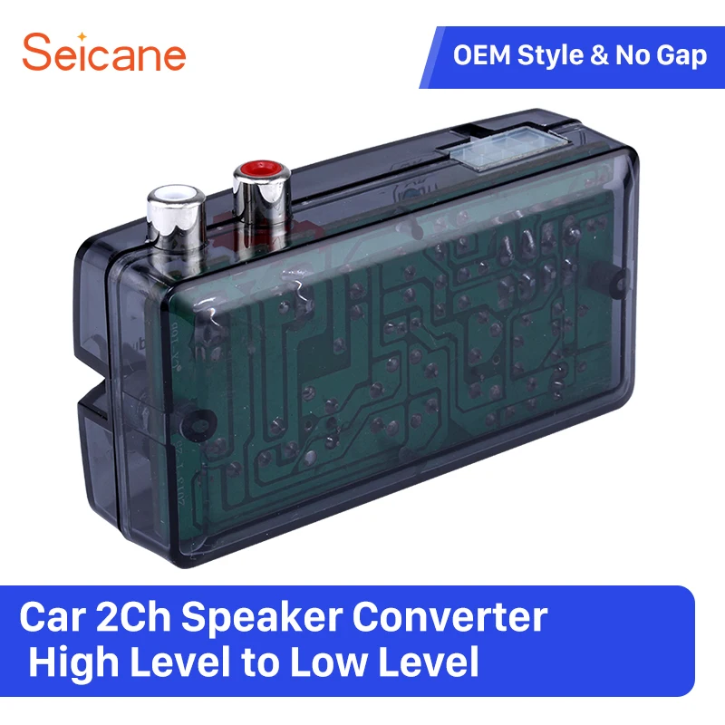 Seicane Car 2Ch High Level to Low Level Speaker Box Amplifier Adjustable Impedance Converter
Seicane Car 2Ch High Level to Low Level Speaker Box Amplifier Adjustable Impedance Converter