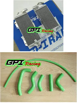 Aluminum Radiator + hose for KAWASAKI KX500 KX 500 1988 1989 90 91-04 2003 2002 2004 1988 RH&LH GPI high-per
Aluminum Radiator + hose for KAWASAKI KX500 KX 500 1988 1989 90 91-04 2003 2002 2004 1988 RH&LH GPI high-per