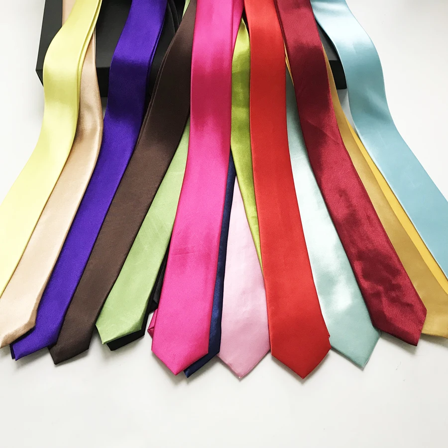 5cm Width Solid Color Fashion Narrow Ties Polyester Skinny Slender Neckties for Adult School Children Party
5cm Width Solid Color Fashion Narrow Ties Polyester Skinny Slender Neckties for Adult School Children Party