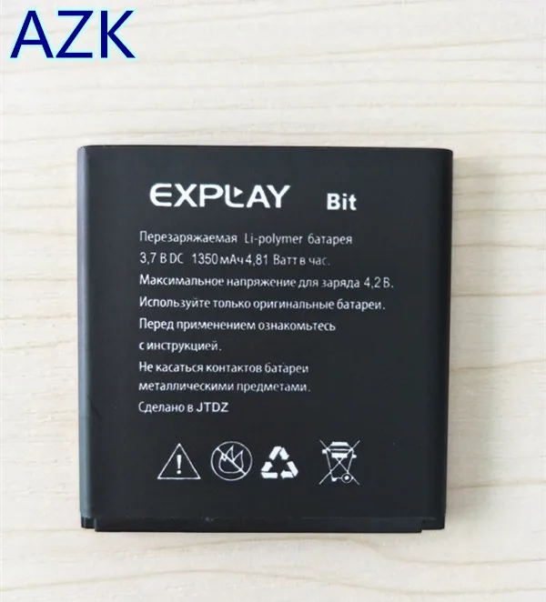 AZK 3.7V 1350mAH High Quality Bit Battery for Explay bit mobile phone + Track Code
AZK 3.7V 1350mAH High Quality Bit Battery for Explay bit mobile phone + Track Code