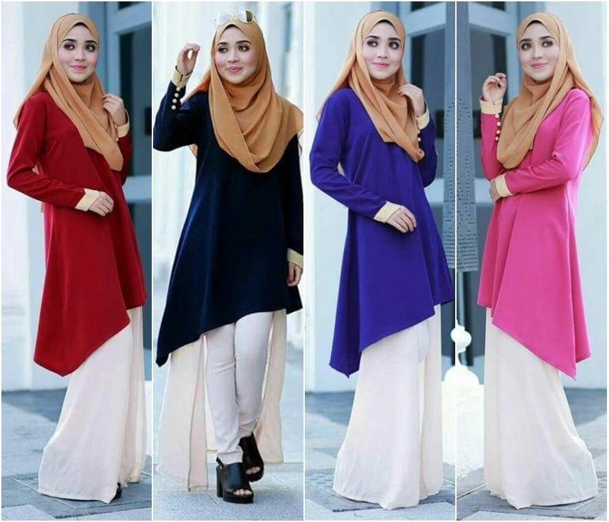 2017 Muslim Women's Loose Casual Blouse Ramadan Arab Women Long Sleeves Blouse Round Neck Plus Size Arab Women Shirts
2017 Muslim Women's Loose Casual Blouse Ramadan Arab Women Long Sleeves Blouse Round Neck Plus Size Arab Women Shirts