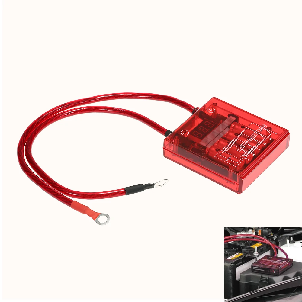 Universal 12V Electric Voltage Regulator Rectifier Car Digital Voltage Stabilizer with Earth Ground Cables and Mounting Hardware Kit
Universal 12V Electric Voltage Regulator Rectifier Car Digital Voltage Stabilizer with Earth Ground Cables and Mounting Hardware Kit