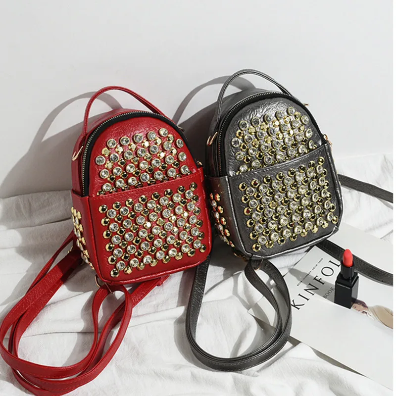 New Diamond Studded Small Backpack Tide Brand Hipster Female Student Bag Fashion Portable Trend Travel Backpack
New Diamond Studded Small Backpack Tide Brand Hipster Female Student Bag Fashion Portable Trend Travel Backpack
