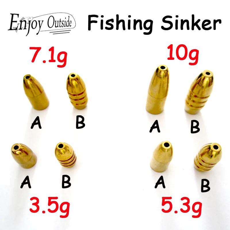 10pcs/lot 10/7/5/3g bullet Assorted Copper Sinker for soft lure bait additional weight sinkers drop fishing tackle fly fishing
10pcs/lot 10/7/5/3g bullet Assorted Copper Sinker for soft lure bait additional weight sinkers drop fishing tackle fly fishing