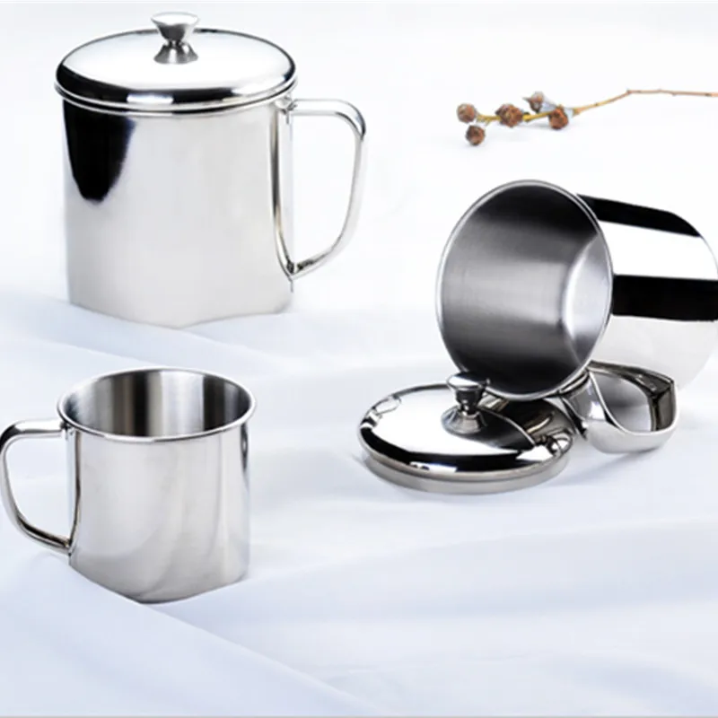 Classic Stainless Steel Mugs with Handle Insulation Hot Mug for Travel Camping Hiking Outdoor Sports, Tea Milk Coffee Water Cup
Classic Stainless Steel Mugs with Handle Insulation Hot Mug for Travel Camping Hiking Outdoor Sports, Tea Milk Coffee Water Cup