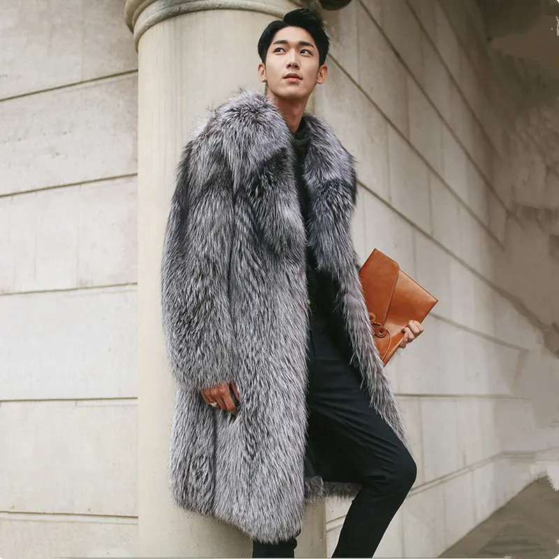 New Specials Imitation Fur Coat Imitation Fox Fur Long Coat Men Silver Fake Fur Male Warm Winter Jacket Plus Size 5XL
New Specials Imitation Fur Coat Imitation Fox Fur Long Coat Men Silver Fake Fur Male Warm Winter Jacket Plus Size 5XL