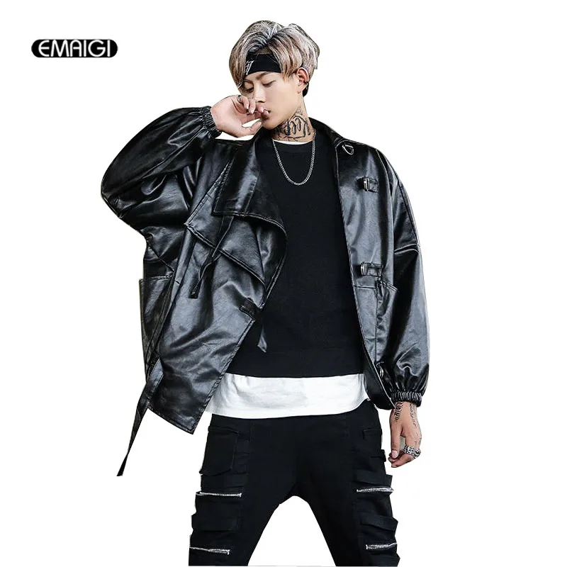 Men Women PU Leather Jacket Male High Street Fashion Hip Hop Loose Casual Short Coat Outerwear Motorcycle Jacket
Men Women PU Leather Jacket Male High Street Fashion Hip Hop Loose Casual Short Coat Outerwear Motorcycle Jacket