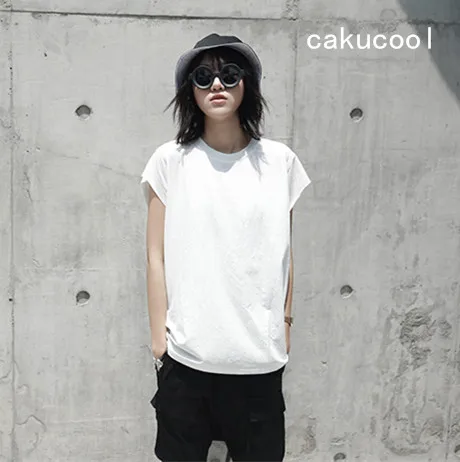 Cakucool New Women Summer Cotton tshirt Harajuku Sleeveless Minimalist Tees T shirt Basic Tops For Women Black White Plus Size
Cakucool New Women Summer Cotton tshirt Harajuku Sleeveless Minimalist Tees T shirt Basic Tops For Women Black White Plus Size