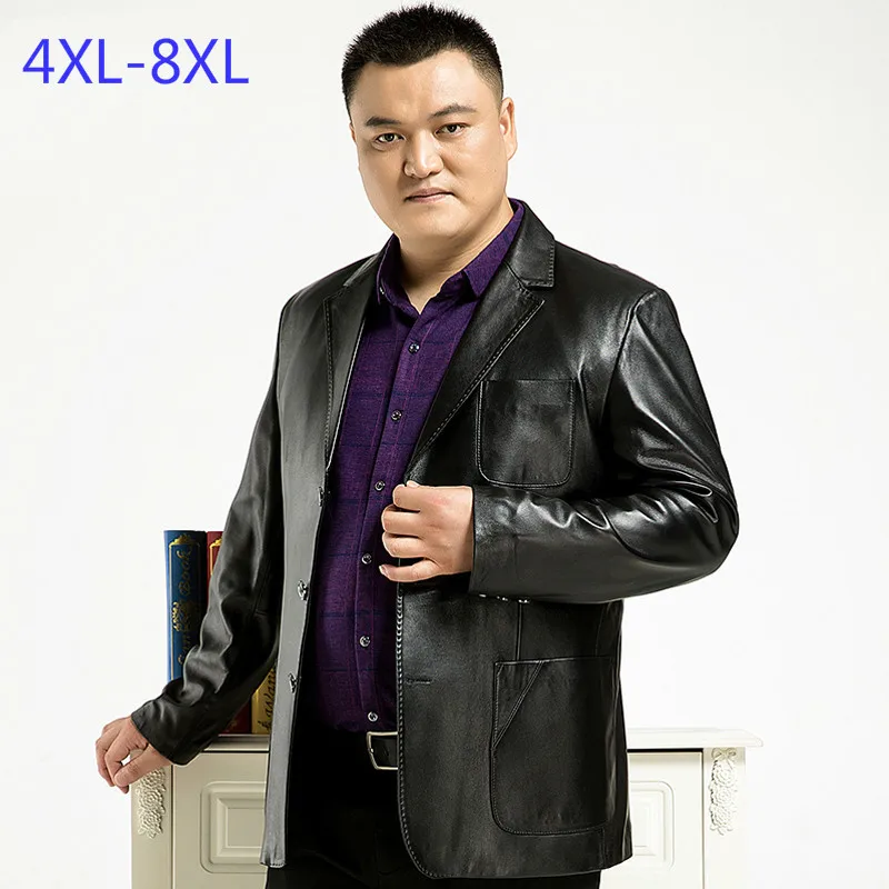 And Autumn Season The Fat Genuine Leather Clothing Increase Enlarge Code Man Man's Suit Leather Jacket Fertilizer Guy Easy Coat
And Autumn Season The Fat Genuine Leather Clothing Increase Enlarge Code Man Man's Suit Leather Jacket Fertilizer Guy Easy Coat