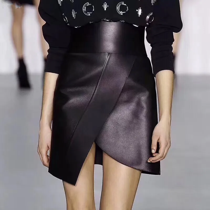NS Epidemic Short Skirt Sheepskin Genuine Leather 2018 Fashion Real Sheepskin Skirt Female Short High Waist Irregular Skirt
NS Epidemic Short Skirt Sheepskin Genuine Leather 2018 Fashion Real Sheepskin Skirt Female Short High Waist Irregular Skirt