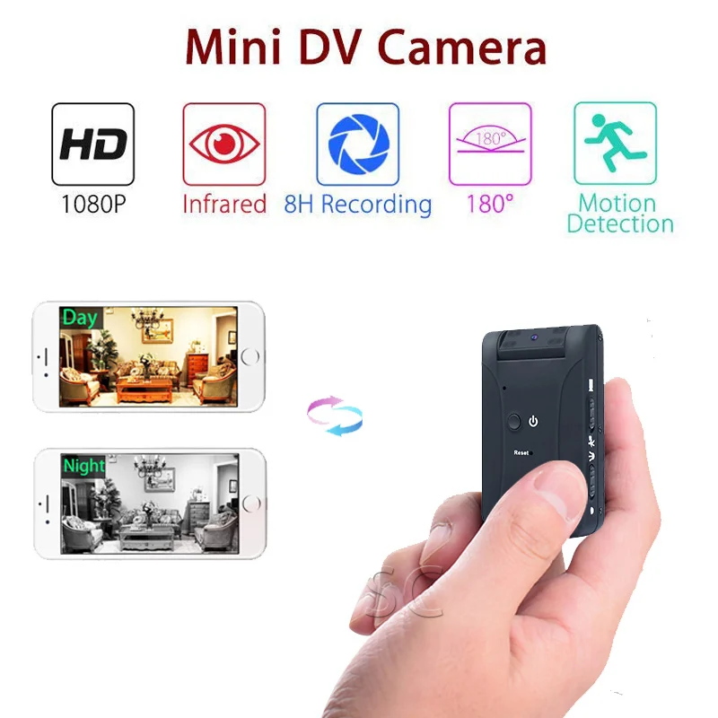 working 8 hours HD1080P Mini Camera sport DV Portable Camcorder with hidden Night Vision Motion Detection Small Security Camera
working 8 hours HD1080P Mini Camera sport DV Portable Camcorder with hidden Night Vision Motion Detection Small Security Camera