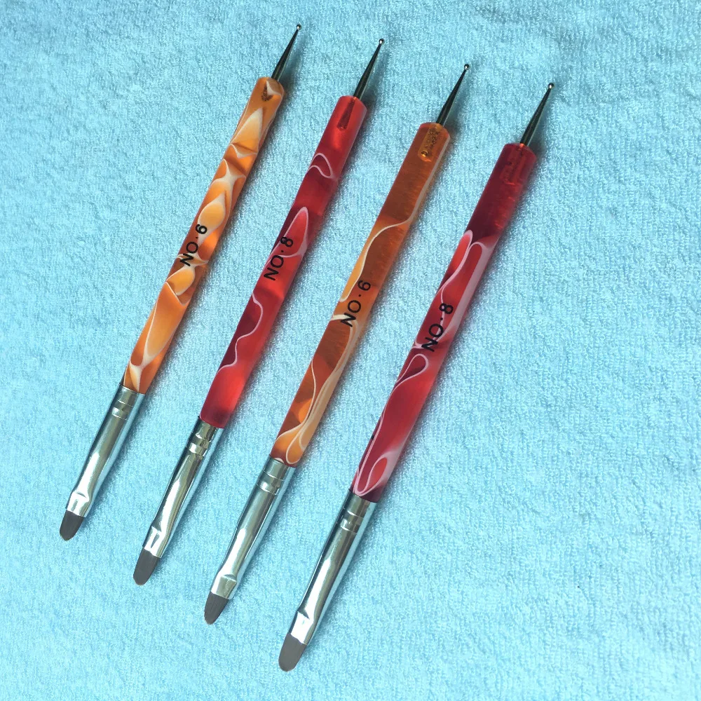 Professional #6/#8 4Pcs /Set 2 Way Dotting Pen Marbleizing Painting Tool Nail Art Dot Set French Gel Brush dotting tool
Professional #6/#8 4Pcs /Set 2 Way Dotting Pen Marbleizing Painting Tool Nail Art Dot Set French Gel Brush dotting tool