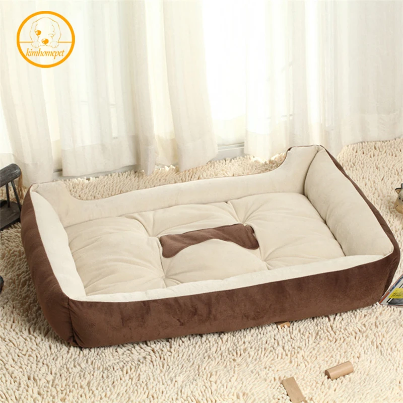 Image Free Shipping Big Size Large Dog Bed Kennel Mat Soft Fleece Pet Dog Puppy Cat Warm Bed House Plush Cozy Nest Dog House Pad PC31