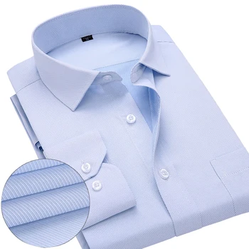 Twill Farbic Mens Dress Shirts Slim Fit Solid Color Long Sleeve Male Formal Business Shirt Casual Camisas Social Masculinas
Twill Farbic Mens Dress Shirts Slim Fit Solid Color Long Sleeve Male Formal Business Shirt Casual Camisas Social Masculinas