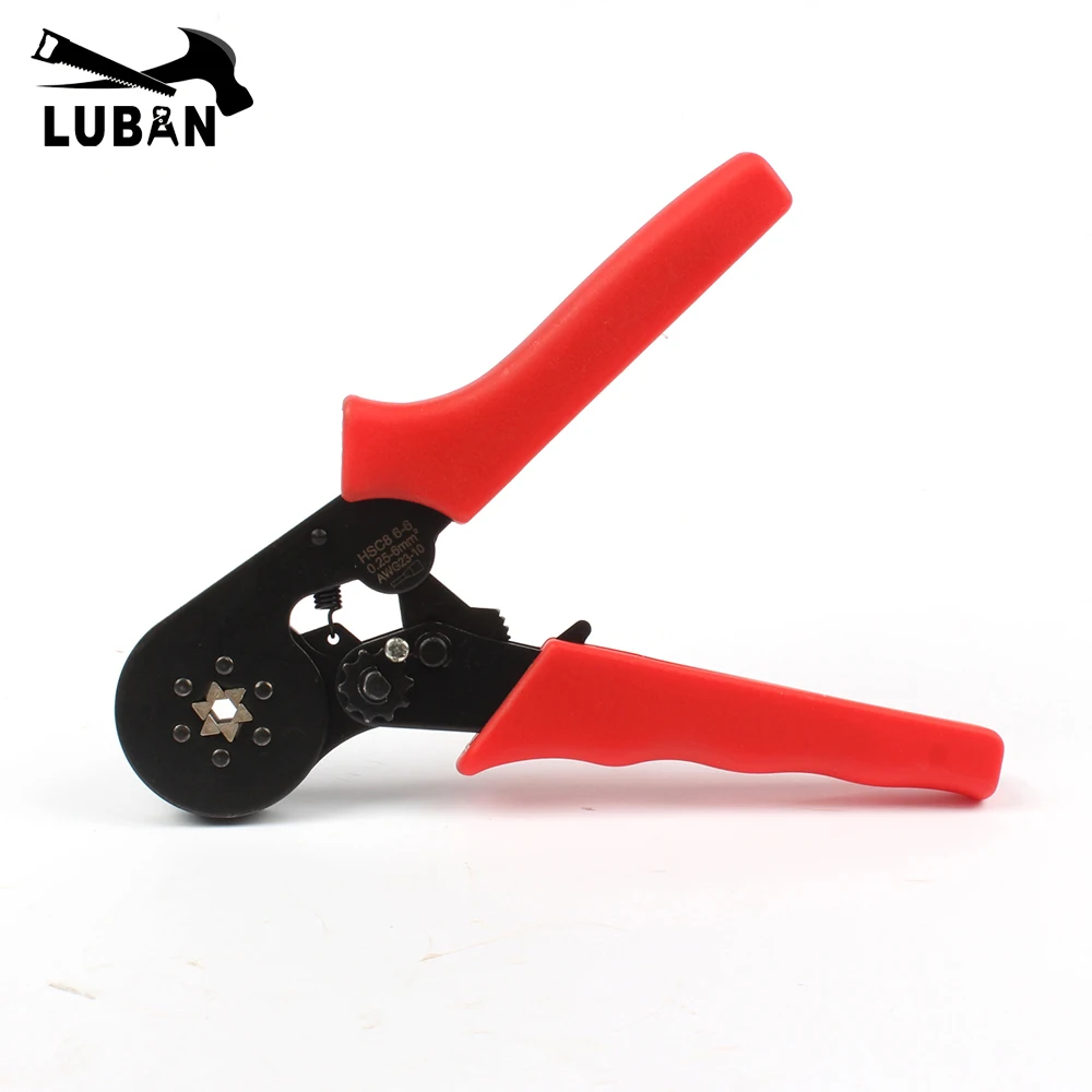 HSC8 6-6 MINI-TYPE SELF-ADJUSTABLE CRIMPING PLIER 0.25-6mm2 Ali HSC8 6-6R terminals crimping tools multitool tools Red
HSC8 6-6 MINI-TYPE SELF-ADJUSTABLE CRIMPING PLIER 0.25-6mm2 Ali HSC8 6-6R terminals crimping tools multitool tools Red