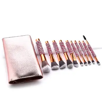 10 Pcs Makeup Brush Set Powder Foundation Eyeshadow Cosmetic Brushes Tool with Case
10 Pcs Makeup Brush Set Powder Foundation Eyeshadow Cosmetic Brushes Tool with Case