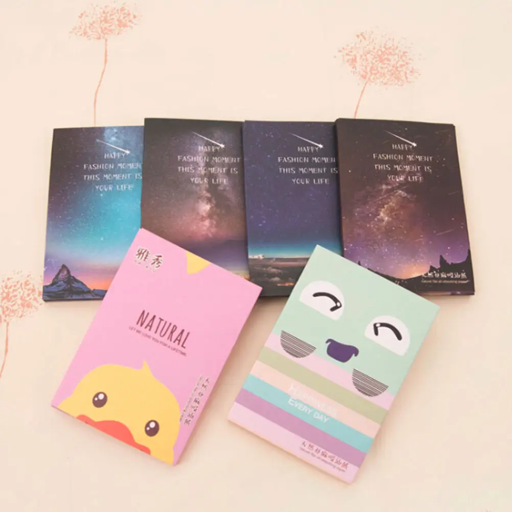 50 Sheets/Pack Makeup Facial Face Clean Oil Absorbing Blotting Papers Beauty Tools Pattern Random New Arrival
50 Sheets/Pack Makeup Facial Face Clean Oil Absorbing Blotting Papers Beauty Tools Pattern Random New Arrival