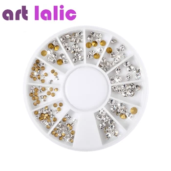 Artlalic 1 Wheel 3 Sizes Transparent Shinning 3D Nail Art Rhinestones Manicure Point Back Glass Strass Crystal Stones Decoration
Artlalic 1 Wheel 3 Sizes Transparent Shinning 3D Nail Art Rhinestones Manicure Point Back Glass Strass Crystal Stones Decoration