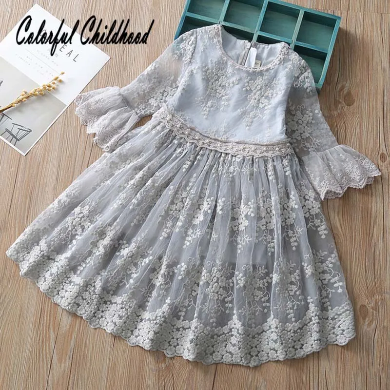 Kids Dresses for girls Treasure Lace Dress Baby Party Wedding Birthday Princess Little girl Summer toddler clothes | Детская одежда и