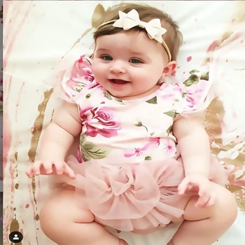 Newborn Baby Girl Clothes Sets Infant Floral print Romper Ruffles Top+Bow stripe shorts 2pcs Toddler Baby Girls Clothing suit
Newborn Baby Girl Clothes Sets Infant Floral print Romper Ruffles Top+Bow stripe shorts 2pcs Toddler Baby Girls Clothing suit