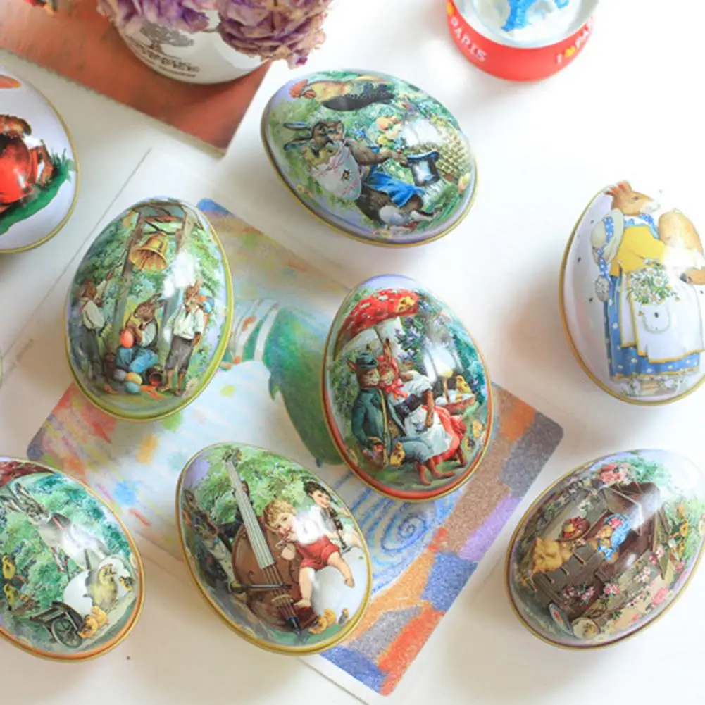 Easter Egg Painted Eggshel Tin Boxes Pills Case Wedding Can Jewelry Party Accessory Iron Trinket Gift
Easter Egg Painted Eggshel Tin Boxes Pills Case Wedding Can Jewelry Party Accessory Iron Trinket Gift
