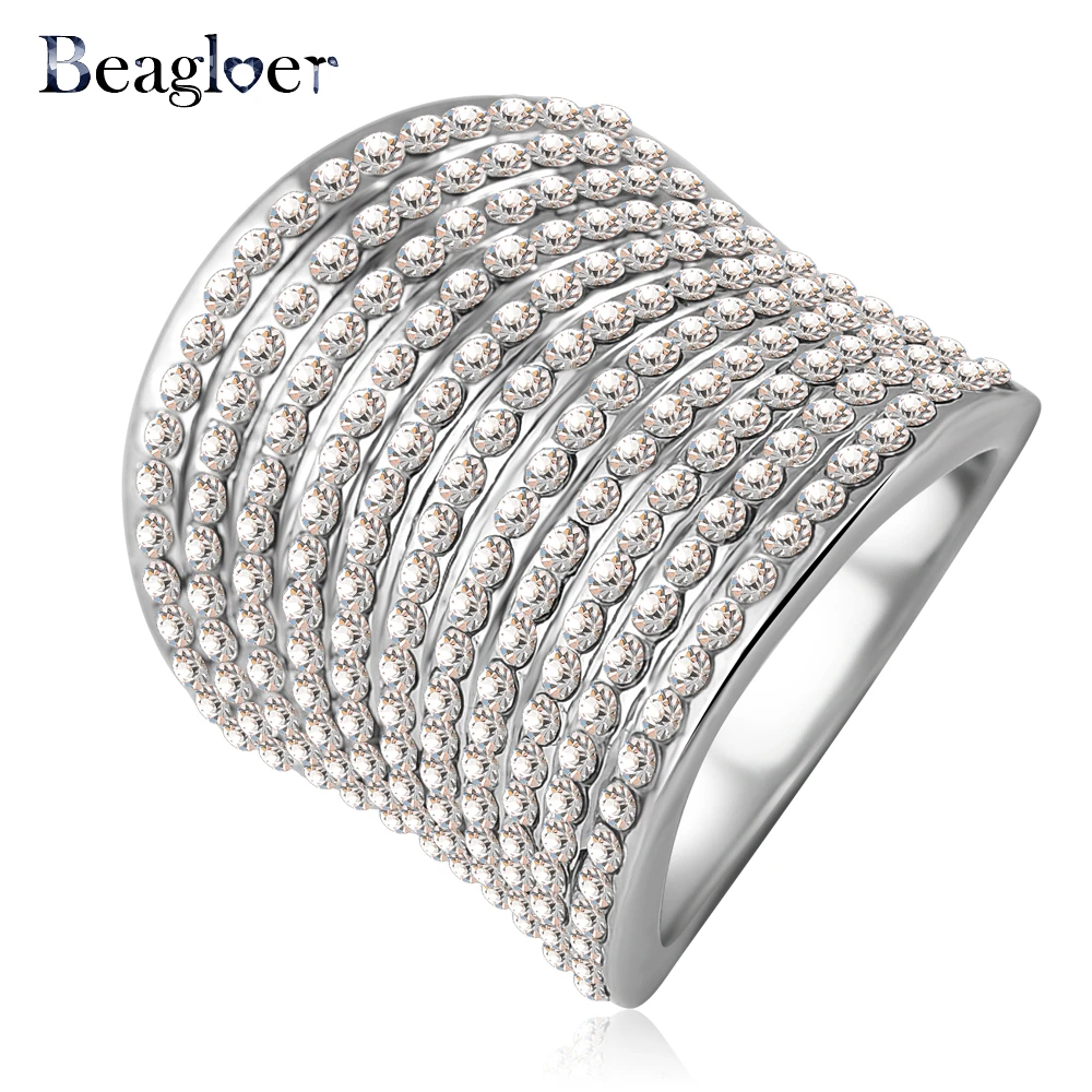 Beagloer Top Fashion Punk-Pop Multi-layer Engagement Rings With Czech Crystals Punk Jewelry Ri-HQ0169
Beagloer Top Fashion Punk-Pop Multi-layer Engagement Rings With Czech Crystals Punk Jewelry Ri-HQ0169