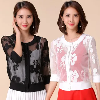 F~4XL Plus Size Women Sexy Elegant Evening Party Coat CutOut Flower Lace Lady Female Large Big Thin Shawl Cape Cardigans Jacket
F~4XL Plus Size Women Sexy Elegant Evening Party Coat CutOut Flower Lace Lady Female Large Big Thin Shawl Cape Cardigans Jacket