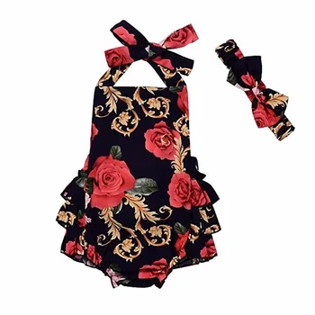 Newborn Baby Girls Clothes Floral Ruffle Halter Romper Jumpsuit Summmer Dress Sunsuit with Headband Dropshipping
Newborn Baby Girls Clothes Floral Ruffle Halter Romper Jumpsuit Summmer Dress Sunsuit with Headband Dropshipping