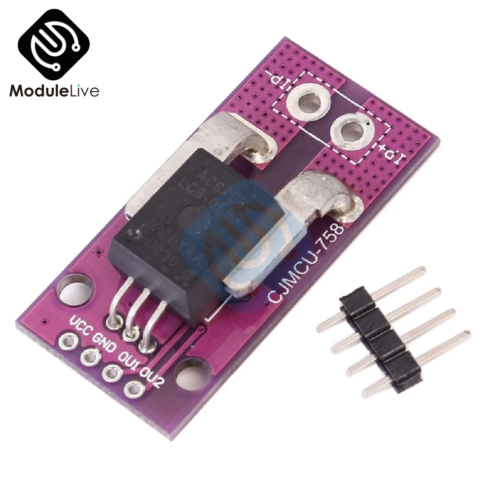 Power Supply Hall Current Sensor CJMCU-758 ACS758LCB-050B-PFF-T Linear Current Sensor Module 3V 5.5V Single Ultra-low Board
Power Supply Hall Current Sensor CJMCU-758 ACS758LCB-050B-PFF-T Linear Current Sensor Module 3V 5.5V Single Ultra-low Board