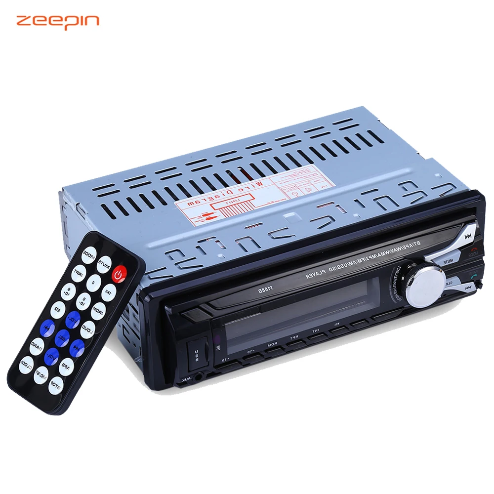 Universal 12V 1 DIN Bluetooth font b Car b font Radio Detachable Front Panel Auto font