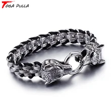 Cool Punk Rock Wolf Heads Cuff Bracelets Men AliExpress Best Friends Men Jewelry Stainless Steel With Genuine Leather Braclet
Cool Punk Rock Wolf Heads Cuff Bracelets Men AliExpress Best Friends Men Jewelry Stainless Steel With Genuine Leather Braclet