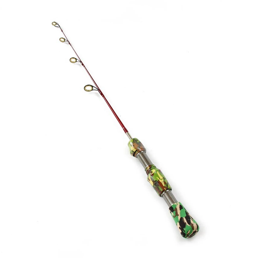 RoseWood 2-Piece Camouflage Ice Fishing Rod Travel Spinning Fishing Rod Portable Winter Short Fishing Rod (18)