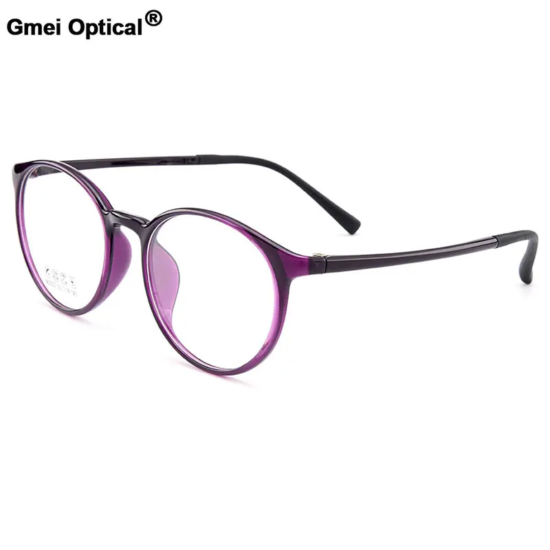 

Gmei Optical Urltra-Light TR90 Round Full Rim Optical Eyeglasses Frame Women Plastic Myopia Presbyopia Spectacles 6 Colors M2002