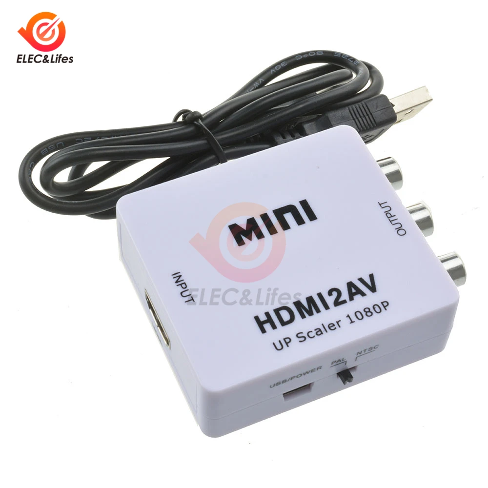 Mini 0.5m HDMI to RCA AV Converter HDMI to AV adapter For Android TV Smart Box Laptop Chromecast for 480P NTSC/PAL HDMI2AV
Mini 0.5m HDMI to RCA AV Converter HDMI to AV adapter For Android TV Smart Box Laptop Chromecast for 480P NTSC/PAL HDMI2AV