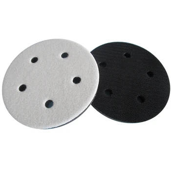 5" 5 Holes 125mm Soft Interface Pad Hook and Loop For Damping & Protecting Sanding Pad Power Tools Accessories (Pack of 5) 
5" 5 Holes 125mm Soft Interface Pad Hook and Loop For Damping & Protecting Sanding Pad Power Tools Accessories (Pack of 5)