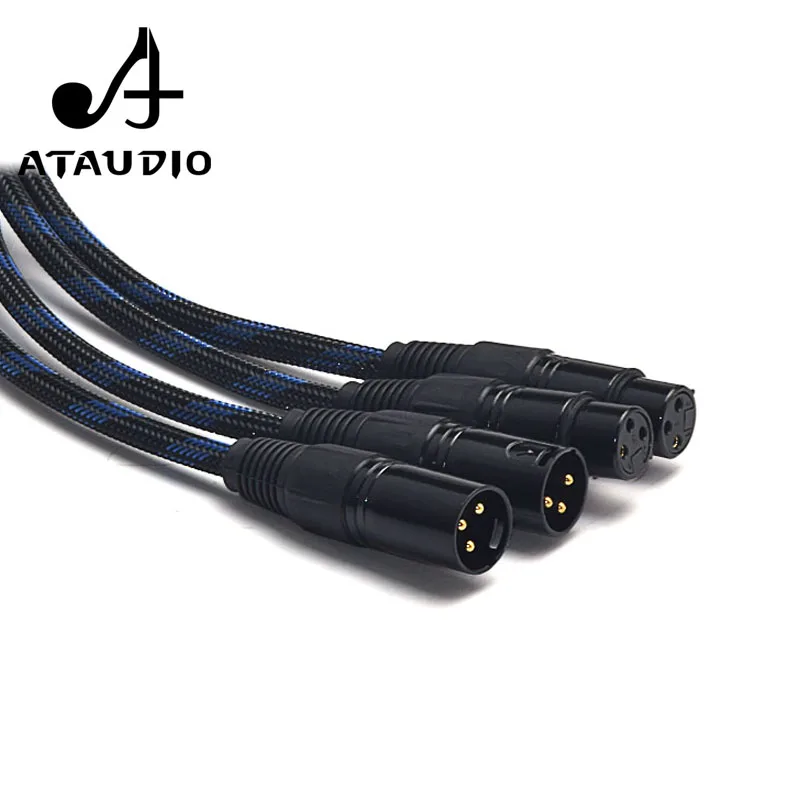 ATAUDIO Hifi XLR Cable High Quality 4N OFC 3 Pin 2 XLR Male to Female Audio Cable
ATAUDIO Hifi XLR Cable High Quality 4N OFC 3 Pin 2 XLR Male to Female Audio Cable
