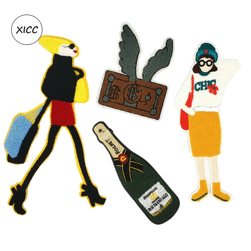 XICC A-level Quality Top Grade Towel Handmade Embroidery Rope Patches Beautiful Girl Bottle Fashion Women DIY Stickers Appliques
XICC A-level Quality Top Grade Towel Handmade Embroidery Rope Patches Beautiful Girl Bottle Fashion Women DIY Stickers Appliques