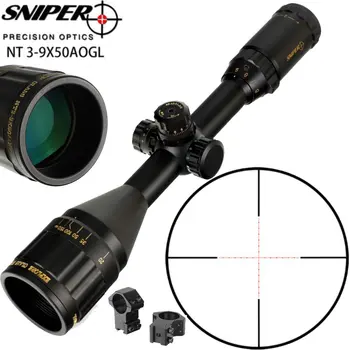 SNIPER NT 3-9X50 AOGL Full Size RG Illuminate Mil-Dot Glass Etched Reticle RifleScopes Locking Resetting Hunting Rifle Scope
SNIPER NT 3-9X50 AOGL Full Size RG Illuminate Mil-Dot Glass Etched Reticle RifleScopes Locking Resetting Hunting Rifle Scope