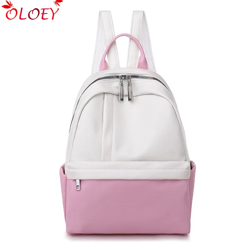 Backpack for women 2019 new soft pu color matching large capacity primary and middle school students sweet casual quality backpa
Backpack for women 2019 new soft pu color matching large capacity primary and middle school students sweet casual quality backpa