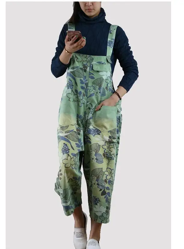 Denim Overalls for Women Plus Size 2019 Autumn Elegant Rompers Womens Jumpsuit Print Loose Calf-length Macacao Feminino Leotard
Denim Overalls for Women Plus Size 2019 Autumn Elegant Rompers Womens Jumpsuit Print Loose Calf-length Macacao Feminino Leotard