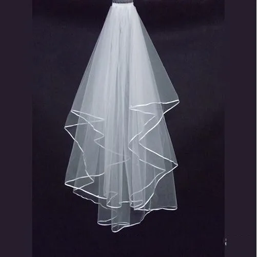 New arrival Fashion Simple cheap white/Ivory Wedding Veil Satin edge one layer wedding accessory bridal veil 2018
New arrival Fashion Simple cheap white/Ivory Wedding Veil Satin edge one layer wedding accessory bridal veil 2018