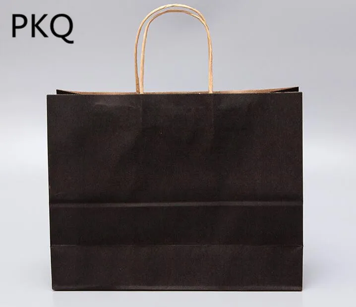 20pcs Boutique Environment black color Kraft Paper Bag large Gift Bag With Handles Recyclable Solid Color Shop Store Package Bag
20pcs Boutique Environment black color Kraft Paper Bag large Gift Bag With Handles Recyclable Solid Color Shop Store Package Bag