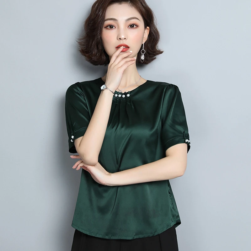 Korean Fashion Silk Women Blouses Satin Short Sleeve Women Shirts Plus Size XXXL Womens Tops and Blouses Femininas Elegante
Korean Fashion Silk Women Blouses Satin Short Sleeve Women Shirts Plus Size XXXL Womens Tops and Blouses Femininas Elegante