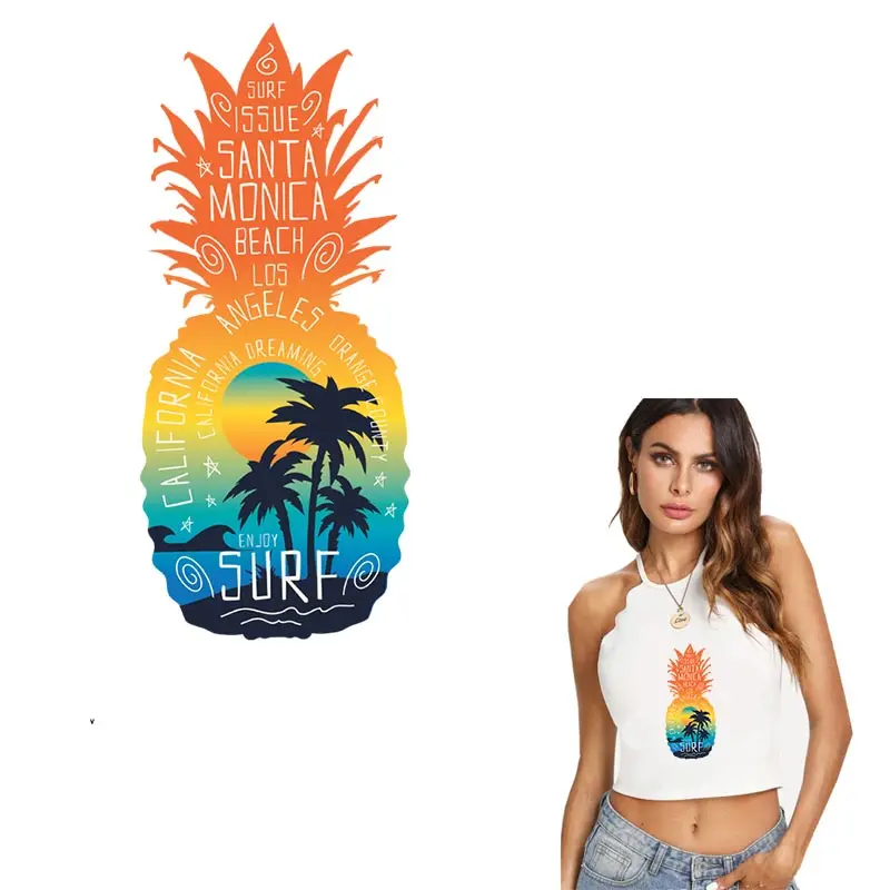 Cosbill New Design Summer Beach Heat Transfer Pineapple Patches For Clothes Print On T-shirt A-level Washable Appliques Y-015
Cosbill New Design Summer Beach Heat Transfer Pineapple Patches For Clothes Print On T-shirt A-level Washable Appliques Y-015
