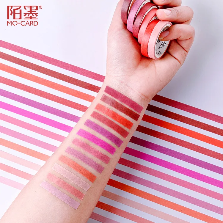 0.7 CM*5M Lipstick Color Masking Tapes DIY Scrapbooking Paper Stickers Washi Tape Planner Adhesive Tapes Label Stationery @JD-J
0.7 CM*5M Lipstick Color Masking Tapes DIY Scrapbooking Paper Stickers Washi Tape Planner Adhesive Tapes Label Stationery @JD-J