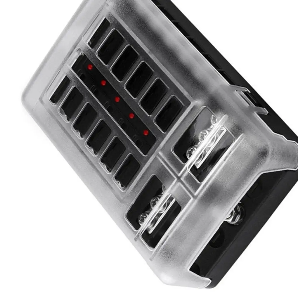 12 Way Fuse Box Block Fuse Blade Type Holder Car Vehicle Circuit LED Indicater Car Accessories
12 Way Fuse Box Block Fuse Blade Type Holder Car Vehicle Circuit LED Indicater Car Accessories