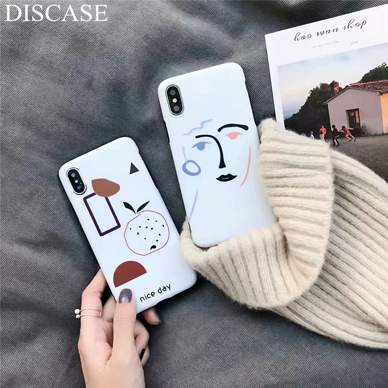 DISCASE Small Fresh Personality Illustration Phone Case For iphone XS XR XS MAX 6s 8 7plus Frosted All-inclusive Soft Shell IMD
DISCASE Small Fresh Personality Illustration Phone Case For iphone XS XR XS MAX 6s 8 7plus Frosted All-inclusive Soft Shell IMD